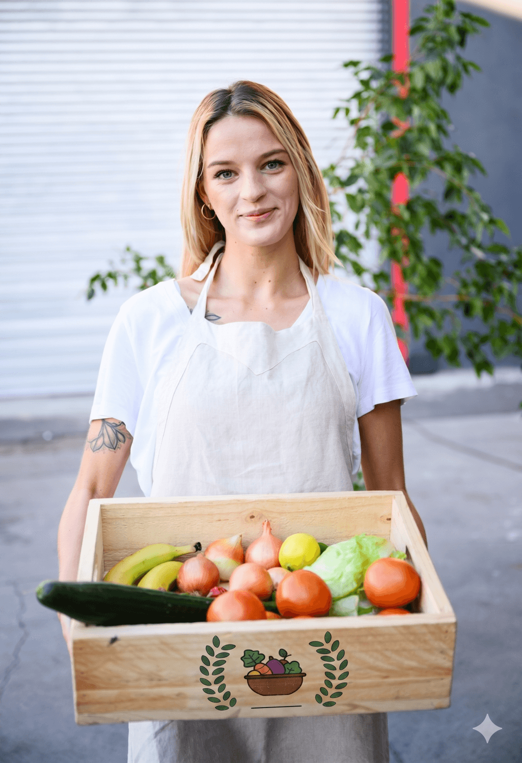 Livraison d'une caisse de fruits et légumes Au Petit Primeur